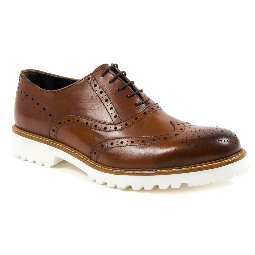 Zapatos brogue para hombre Andrew Charles marrón LUIS