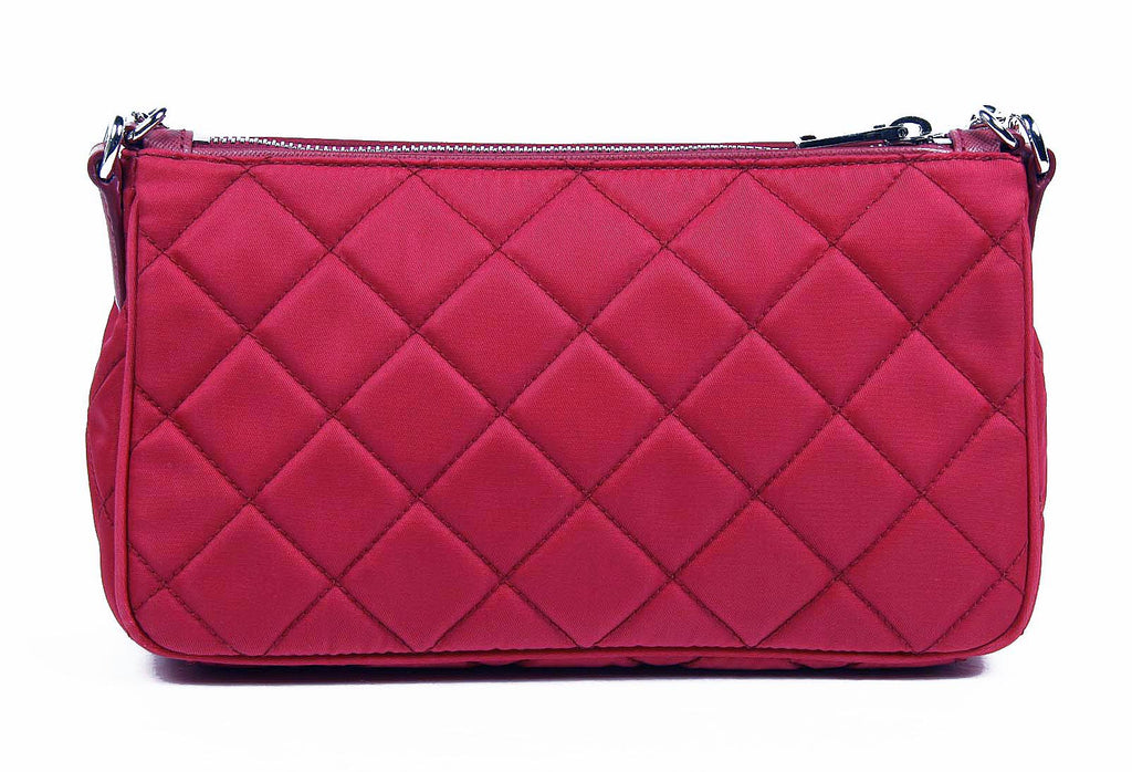 Prada Bolso clutch BT1026 Ibisco Impuntu Tessuto