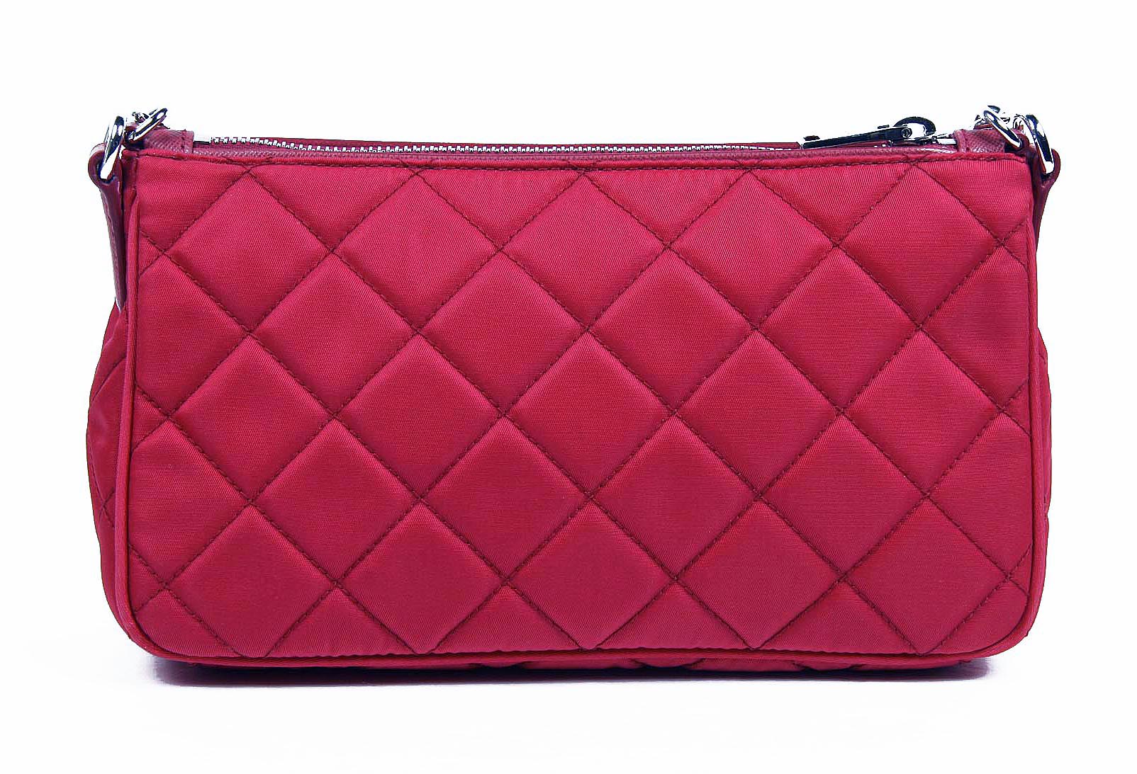 Prada Bolso clutch BT1026 Ibisco Impuntu Tessuto