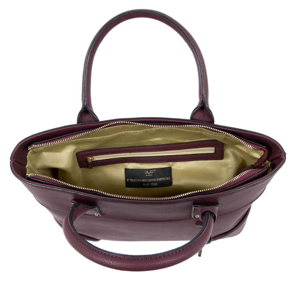 V 1969 Italia Bolso de mano para mujer Burdeos SOPHIA