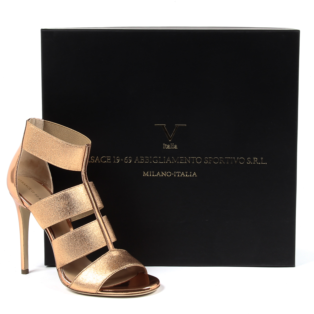 V 1969 Italia Womens Ankle Strap Sandal Bronze ELSA