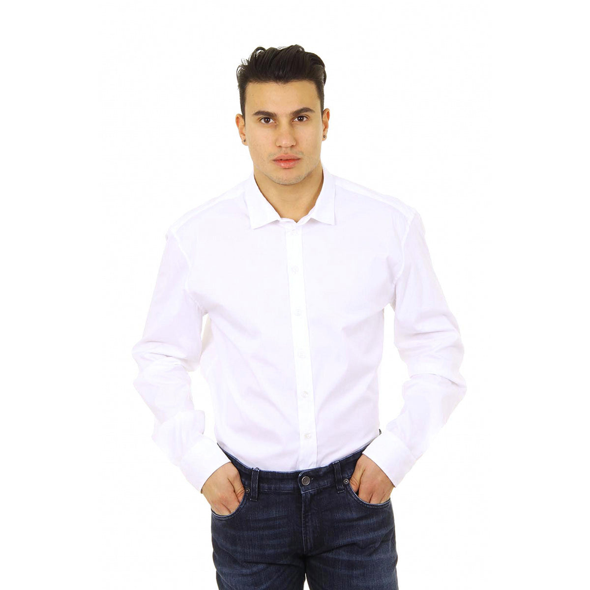 Armani Collezioni camisa hombre manga larga PCSSDL PC0F0 100