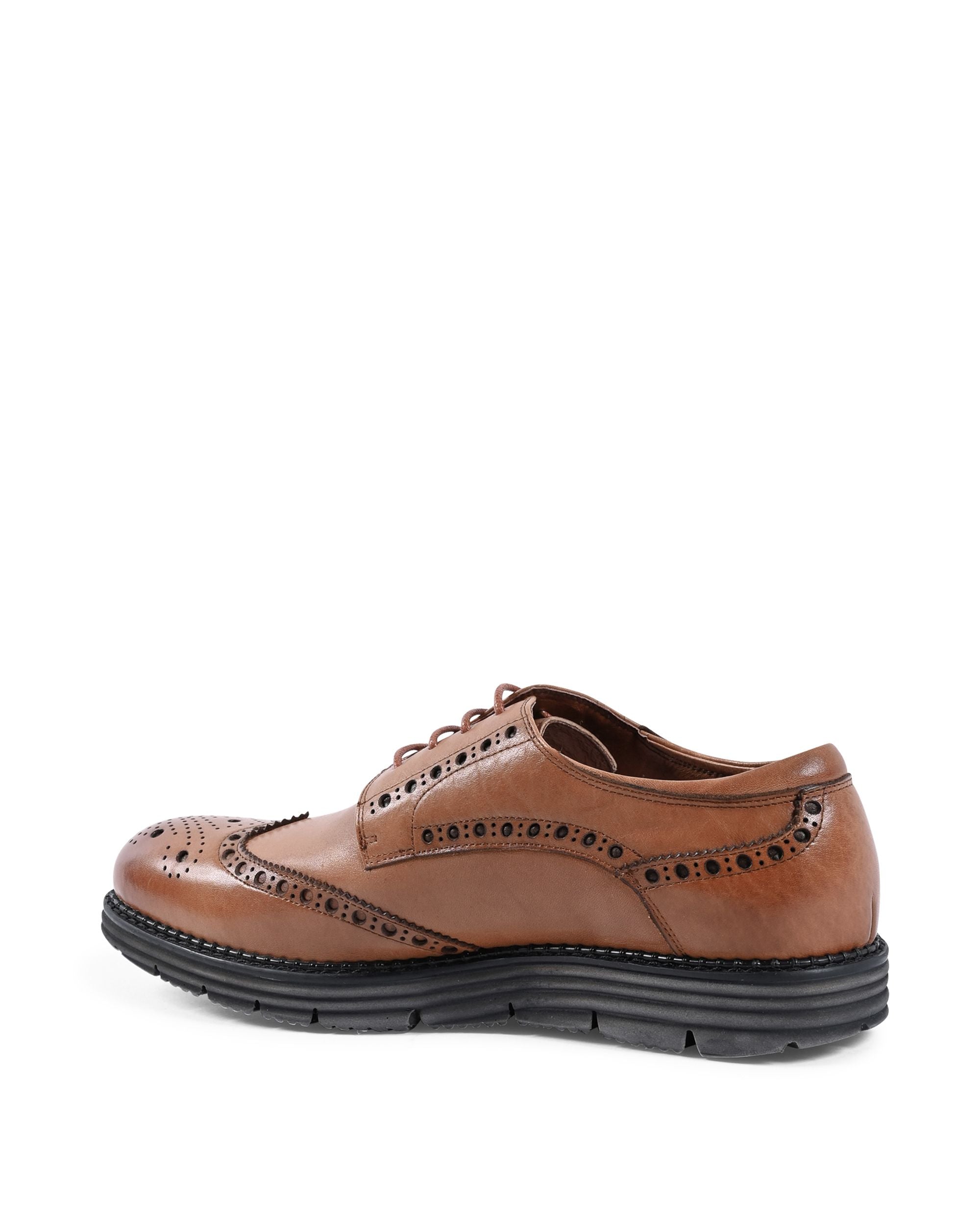 19V69 Italia Zapatos con cordones para hombre marrón YO W3074-3 TABACCO
