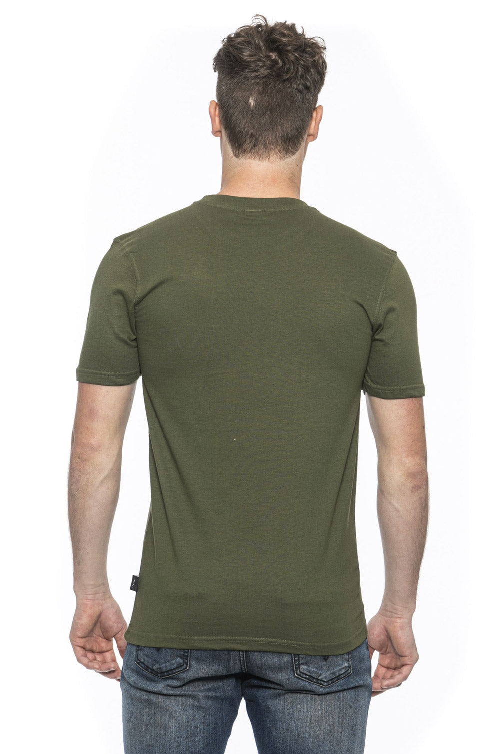 Camiseta Italia para hombre 19V69 Verde TROY OLIVE