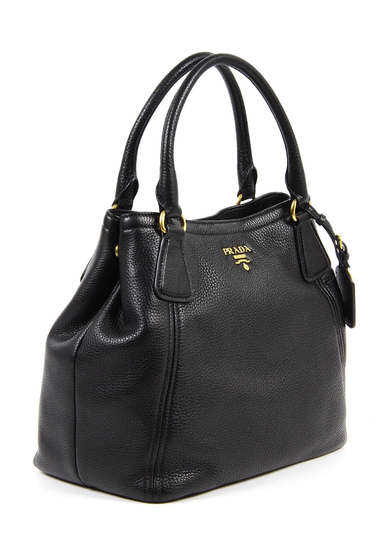 Bolso tote hobo Prada BN2534 Nero Vitello Daino