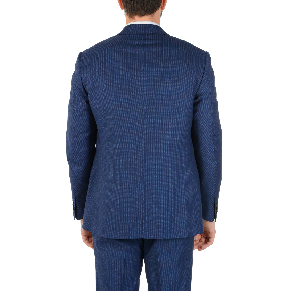 Corneliani Mens Suit Long Sleeves Blue Super 110's
