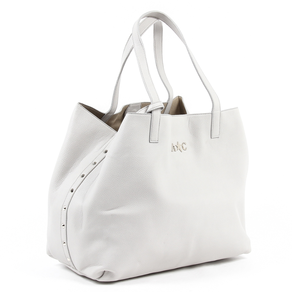 Bolso de mano para mujer Andrew Charles gris claro RACHEL