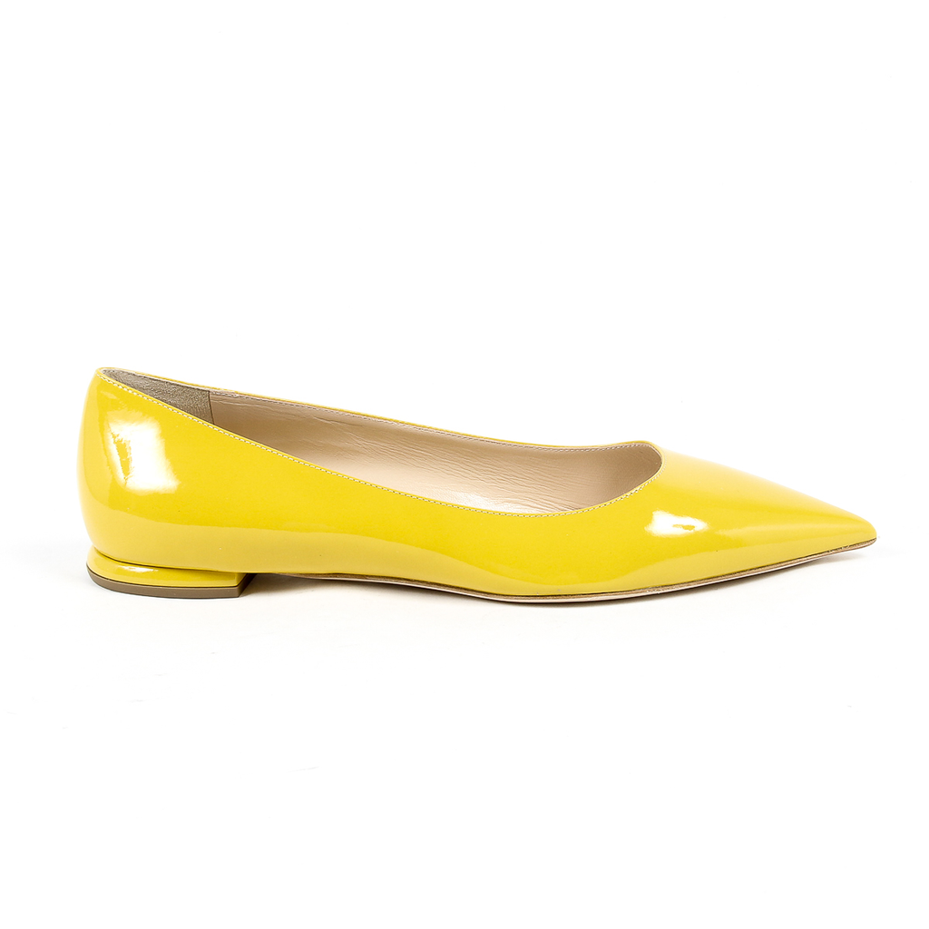 Andrew Charles Womens Ballerina Yellow SONIA