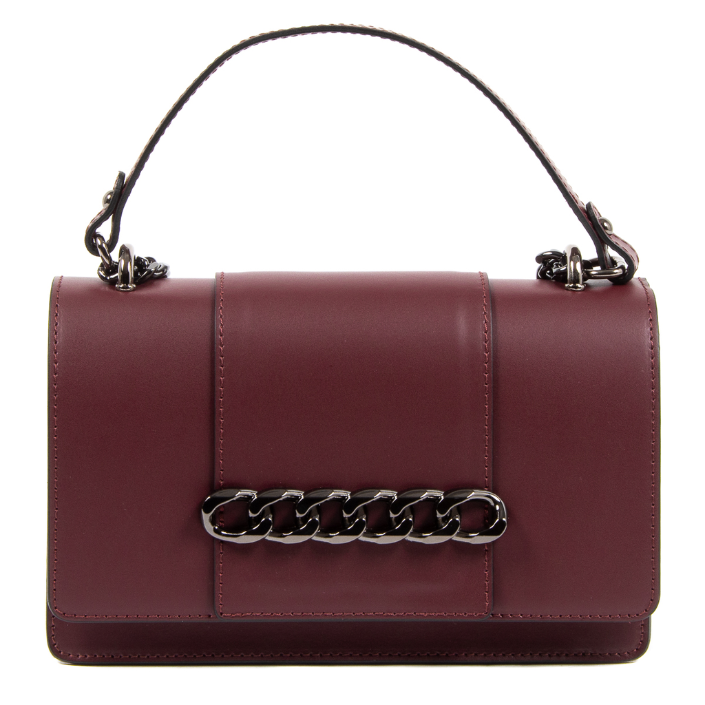 V 1969 Italia Bolso de mano para mujer Burdeos DIADEMA