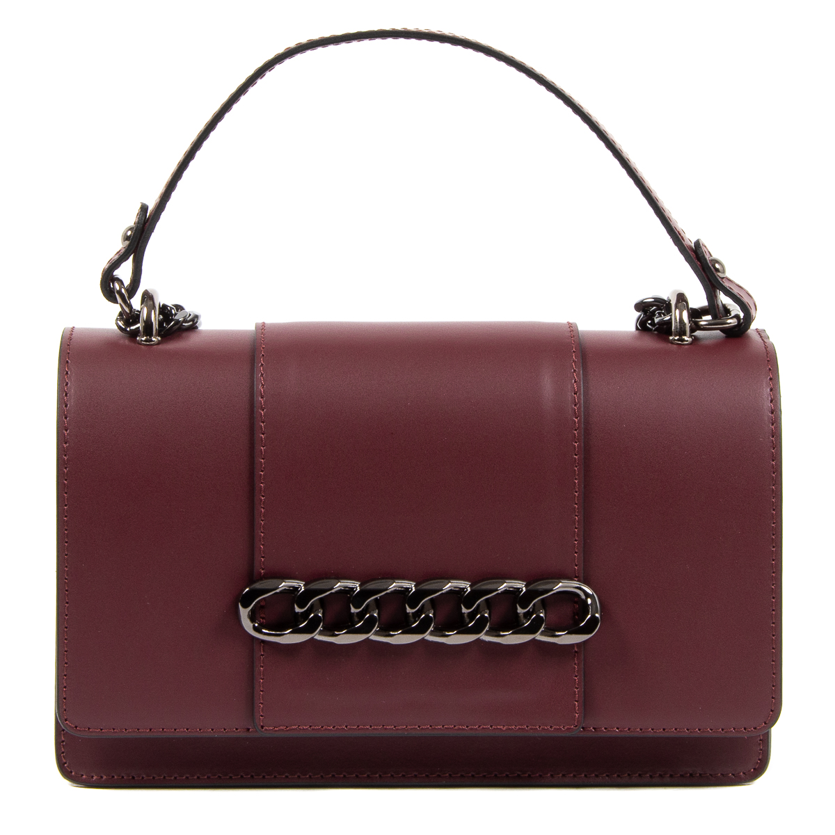 V 1969 Italia Bolso de mano para mujer Burdeos DIADEMA