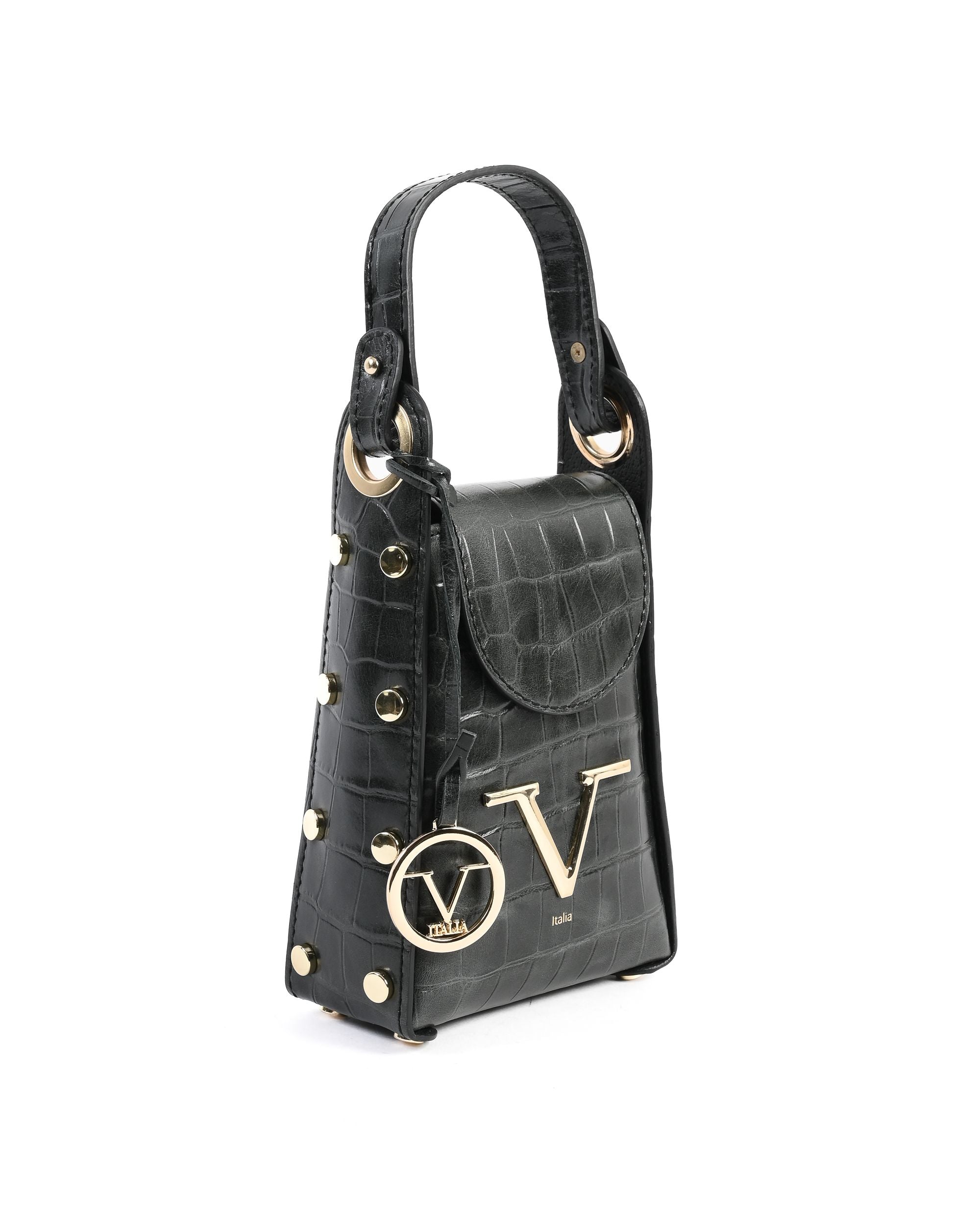 Minibolso V Italia para mujer, negro, V16-COCW-BLK