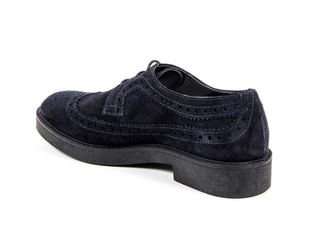 V 1969 Italia Zapato Brogue para Mujer B1670 TERCIOPELO AZUL