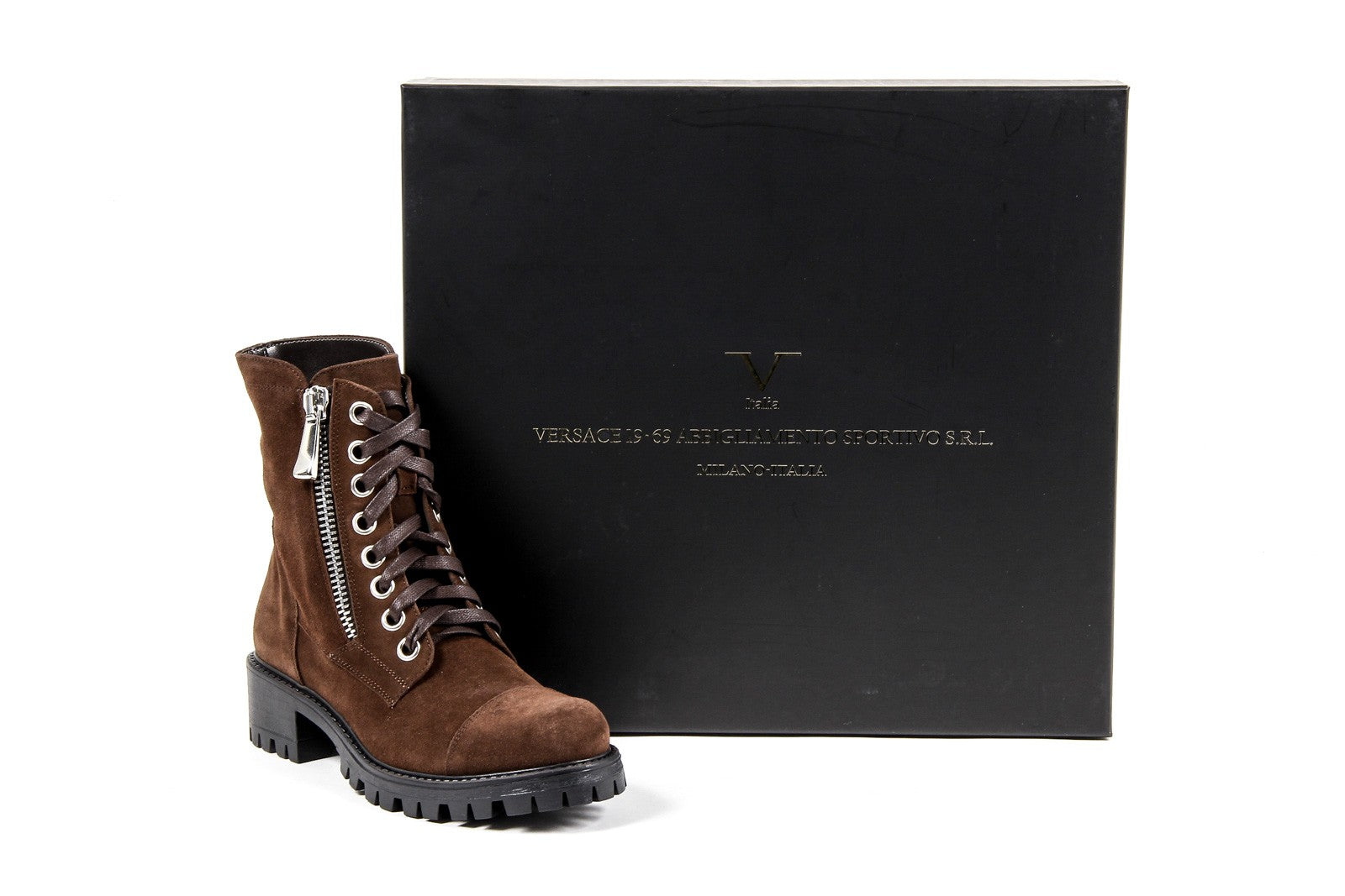 Bota corta para mujer V 1969 Italia B1476 VELOUR T. MORO