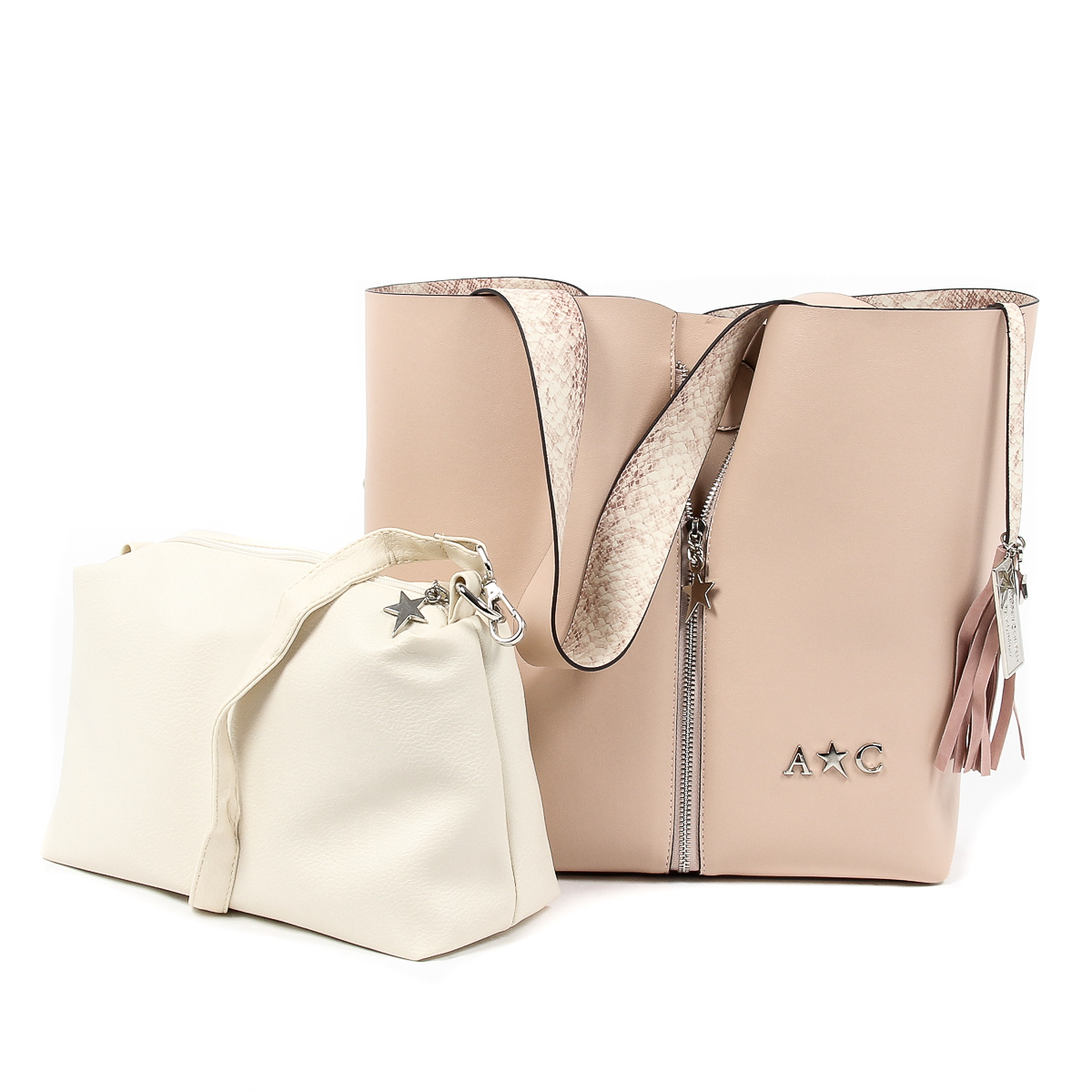 Andrew Charles Womens Handbag Pink JANE
