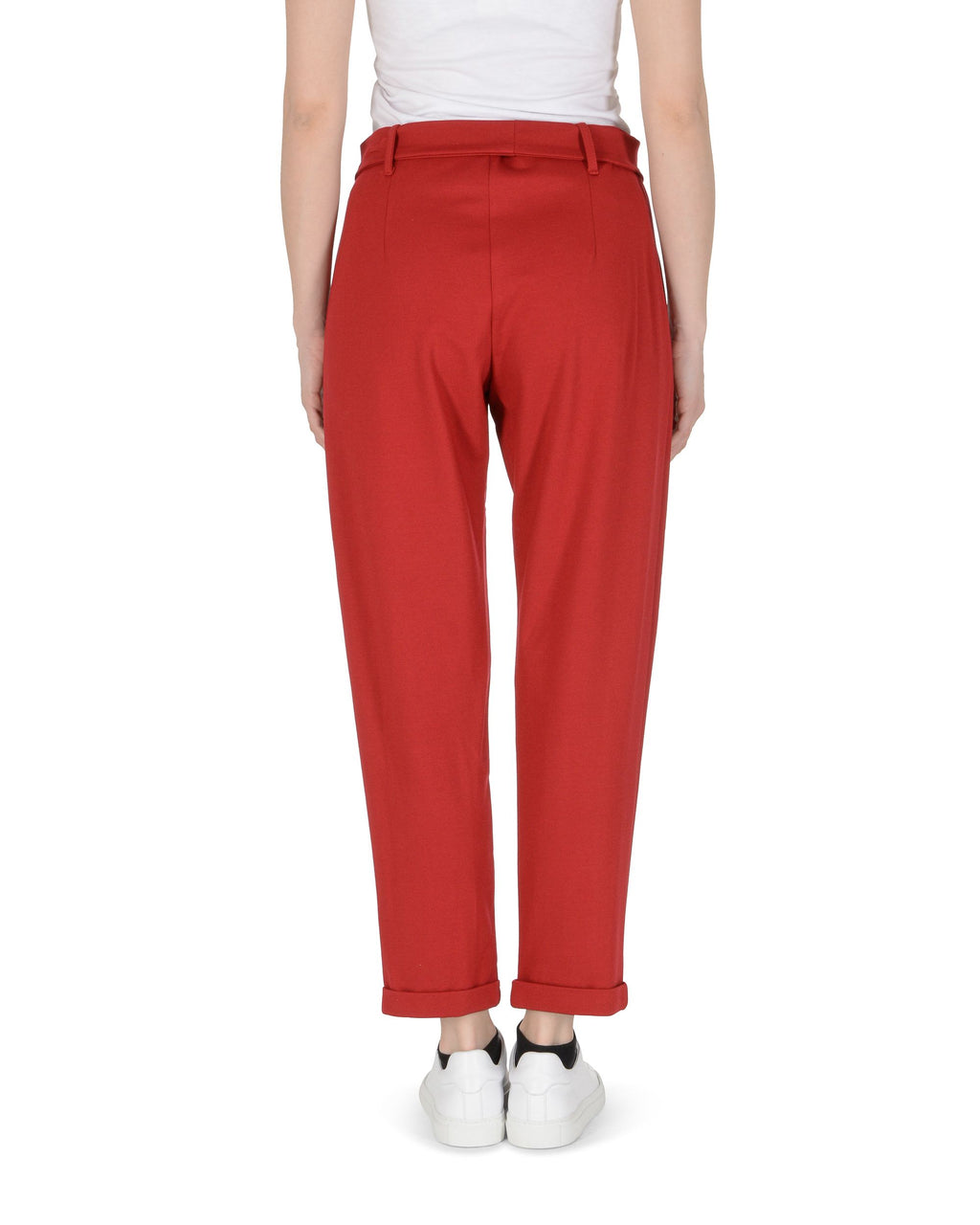 19V69 Italia Pantalones de mujer rojos TRUMP RED