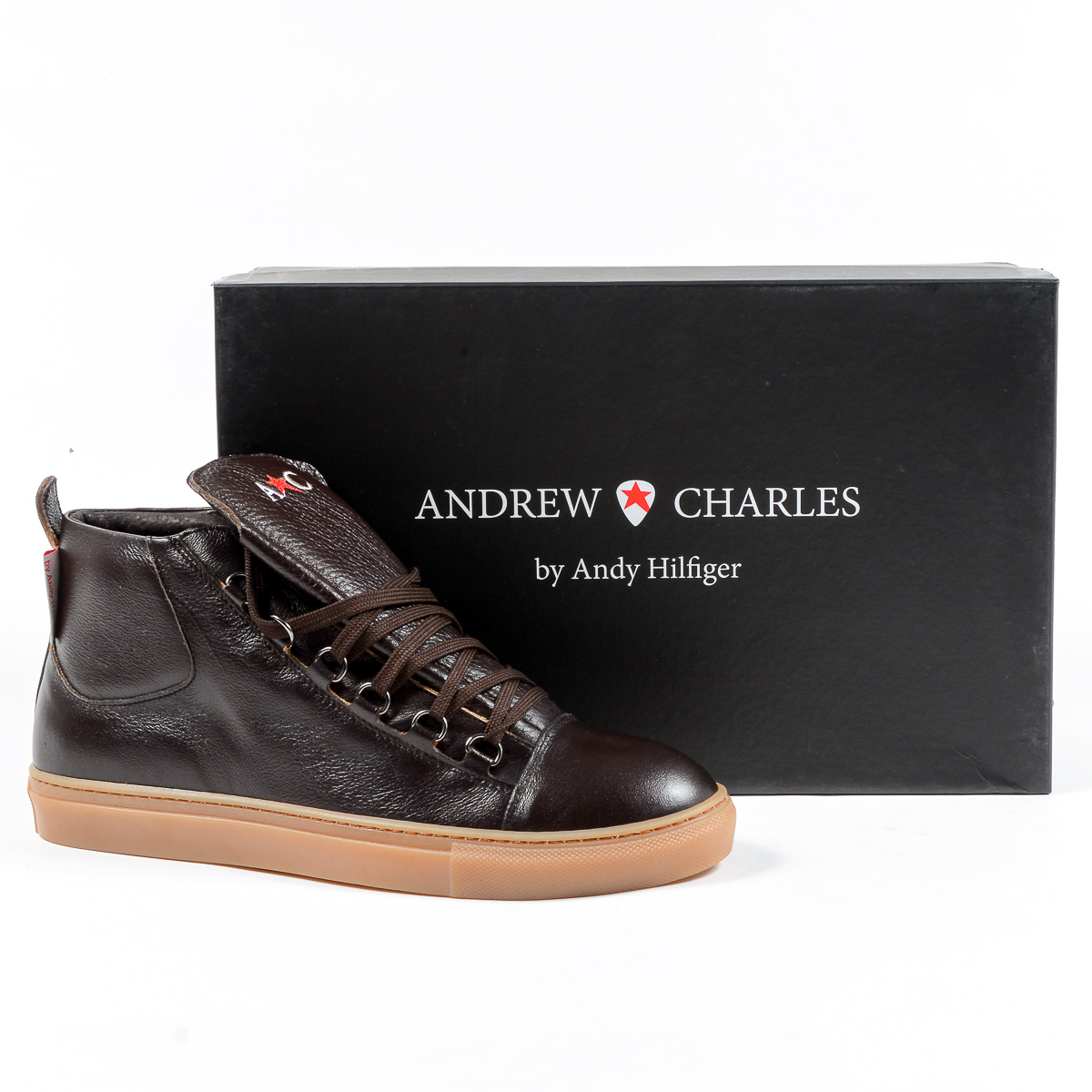 Andrew Charles Mens Sneaker Brown JEFF