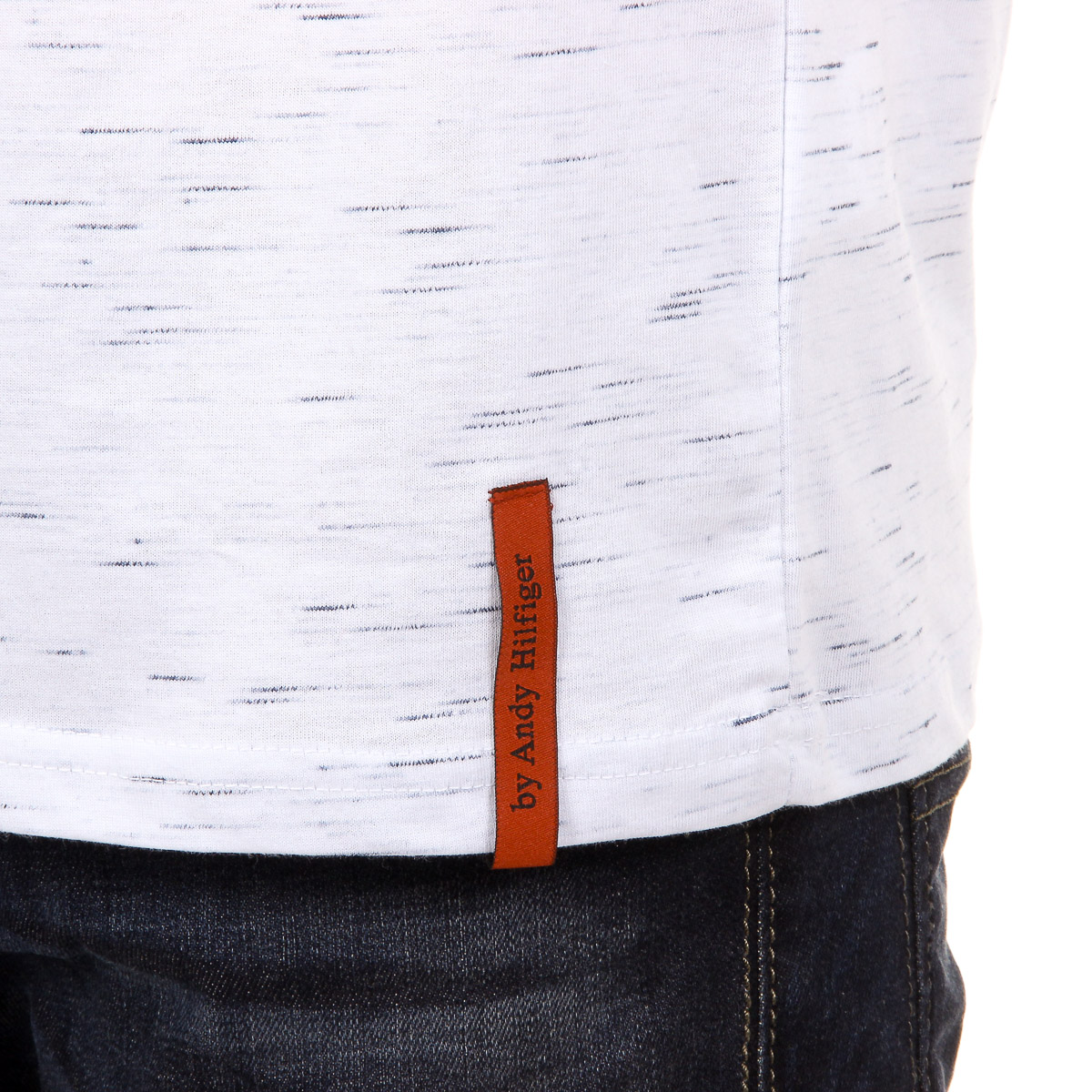 Andrew Charles Mens T-Shirt Short Sleeves V-Neck White CONNOR