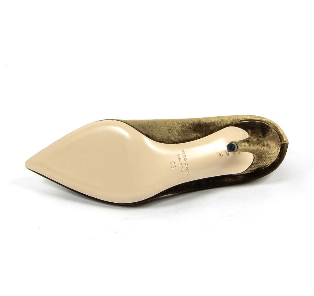 Zapatos de salón para mujer V 1969 Italia 3104104 VELLUTO SIGARO