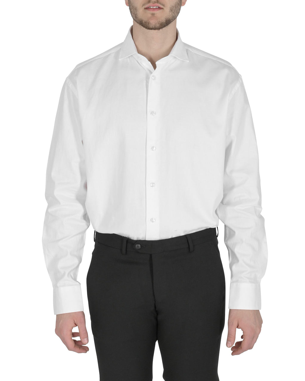 Camisa italiana para hombre 19V69 BRANDON WHITE