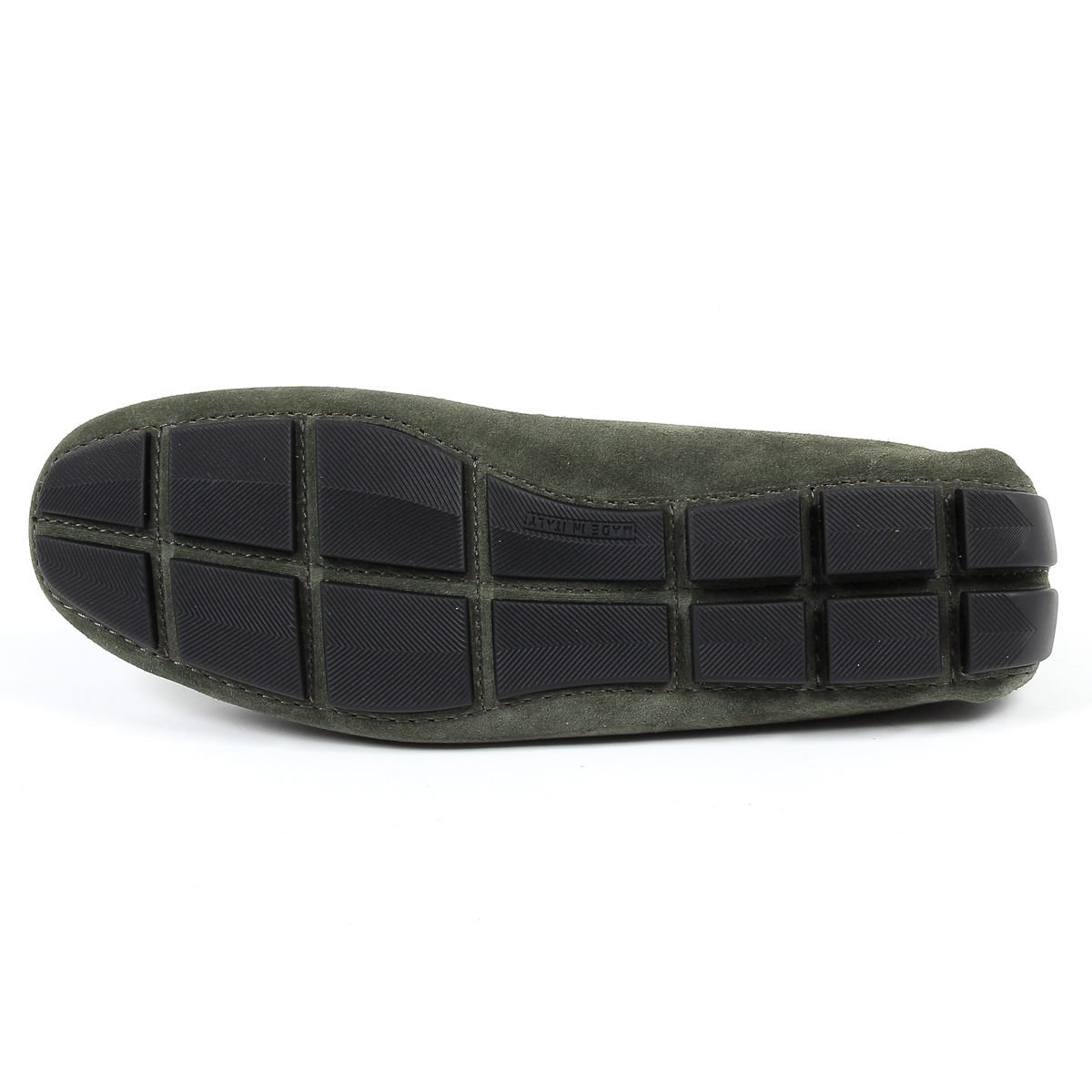 Mocasines V 1969 Italia para hombre, color verde STEWART
