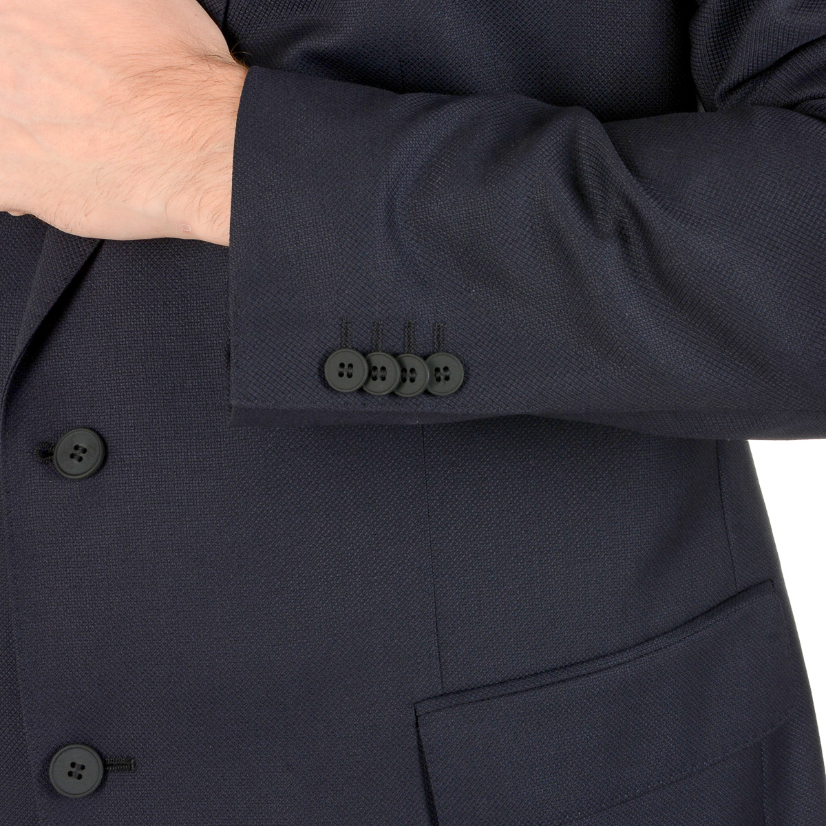 Chaqueta Hugo Boss para hombre de manga larga azul oscuro JET