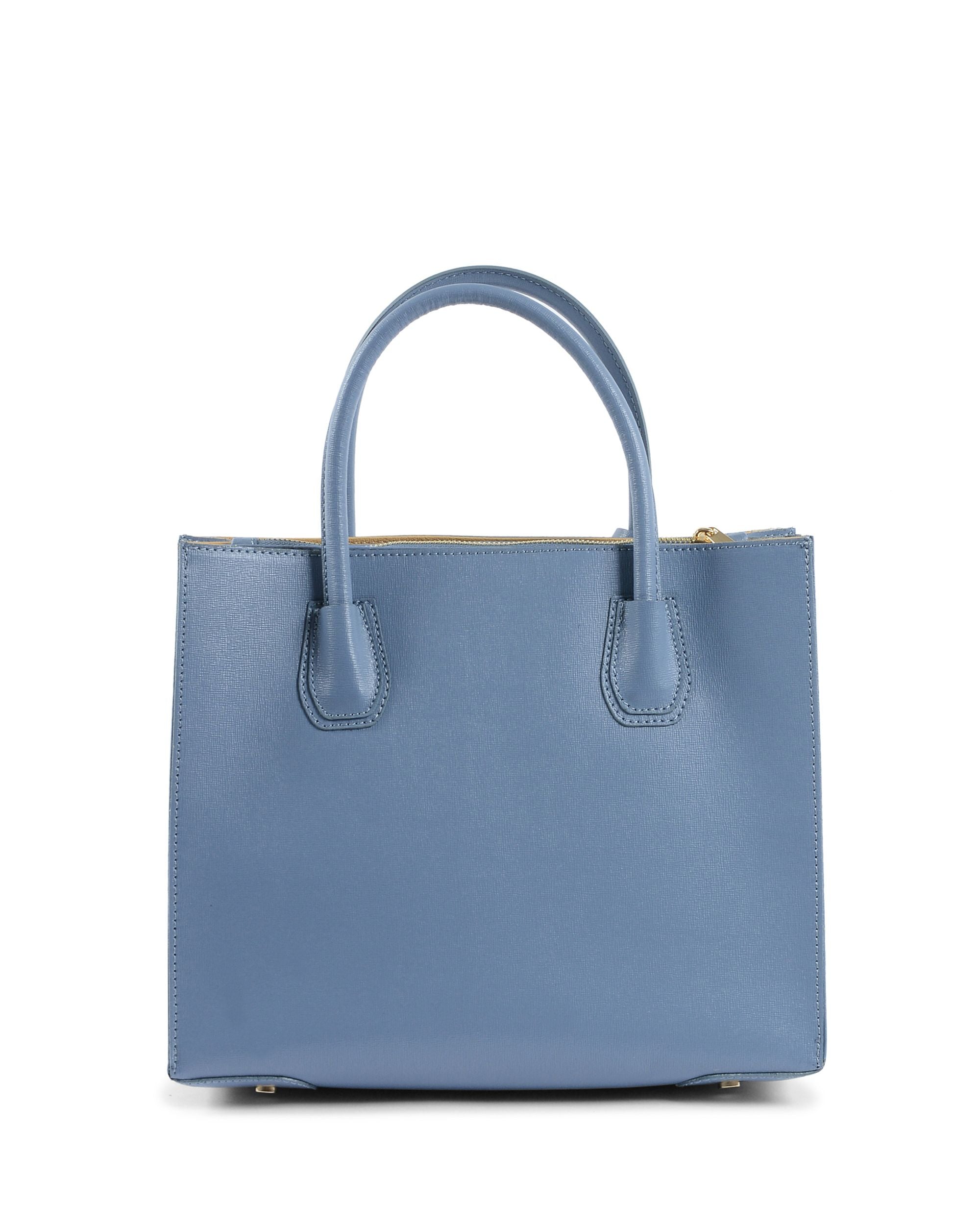 Bolso de mano para mujer V Italia azul claro BE10275 52 SAFFIANO COLLINA