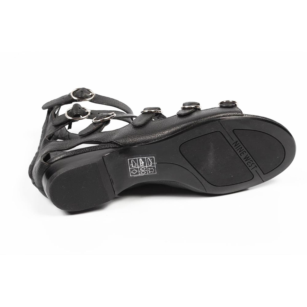 Sandalias de gladiador para mujer Nine West NWUSMAN NEGRO