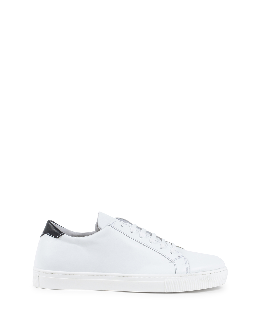 19V69 Italia Zapatilla Hombre Blanco Negro 035 VITELLO BIANCO NERO