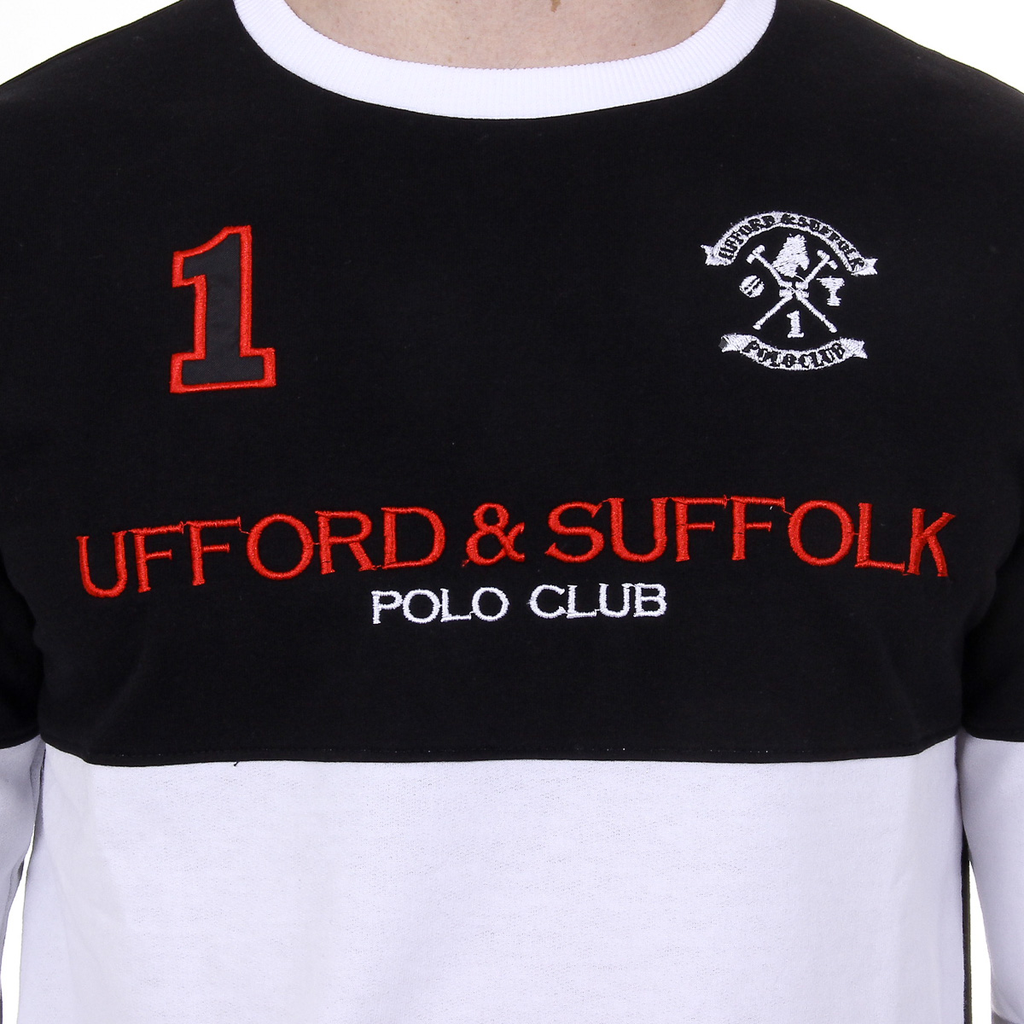 Suéter de hombre Ufford & Suffolk Polo Club de manga larga y cuello redondo