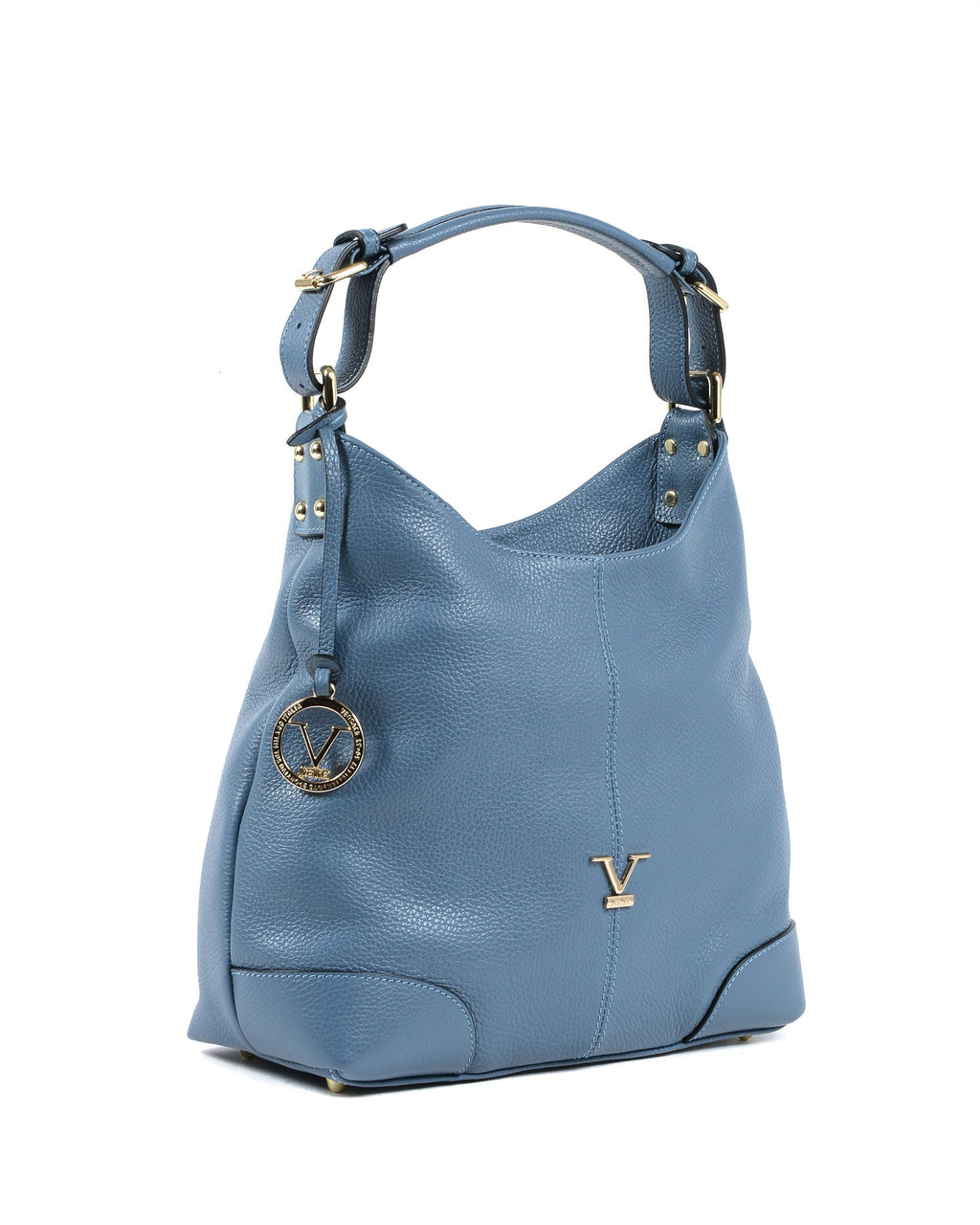 Bolso de hombro para mujer V Italia Azul claro V319 52 DOLLARO CELESTE