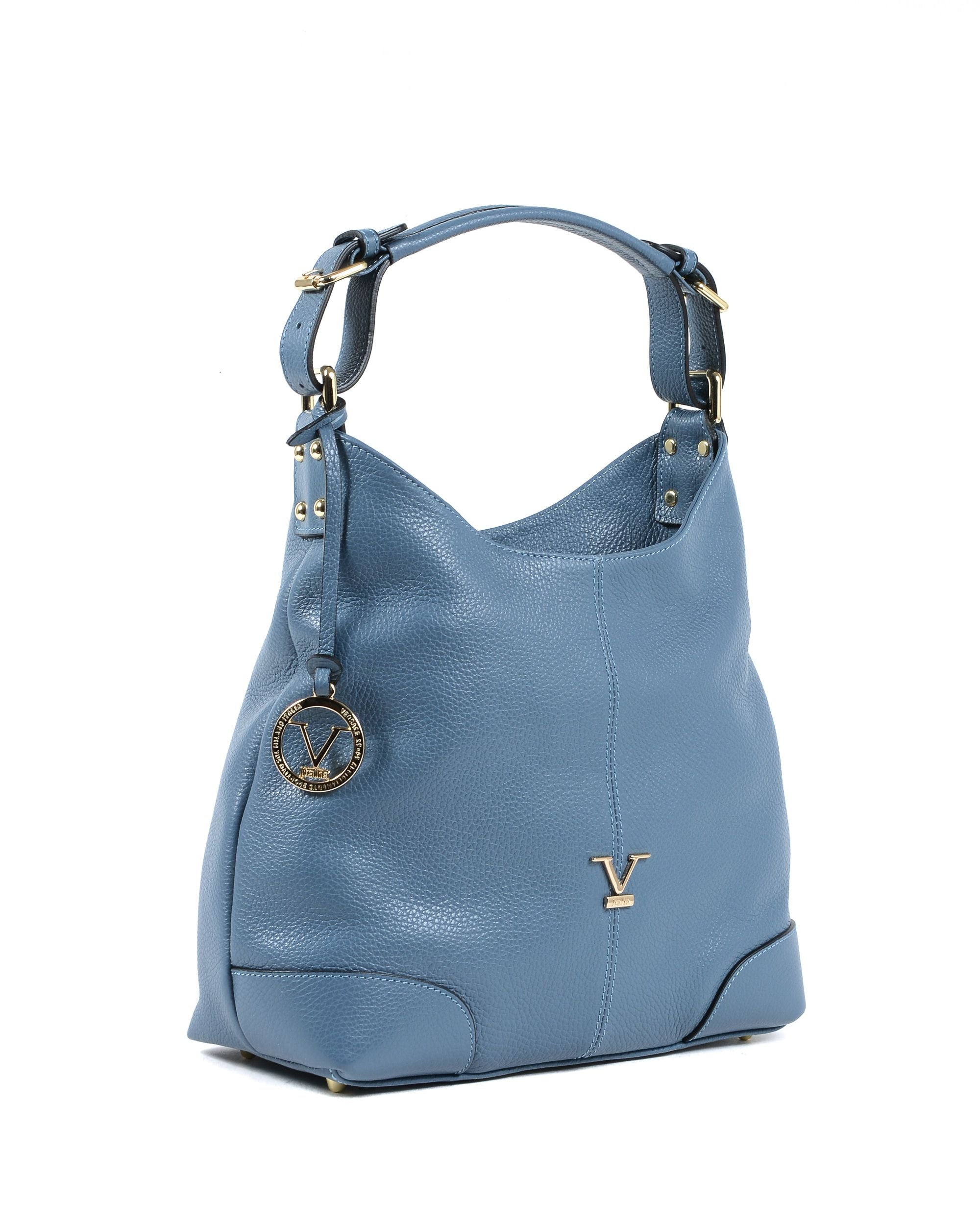 Bolso de hombro para mujer V Italia Azul claro V319 52 DOLLARO CELESTE