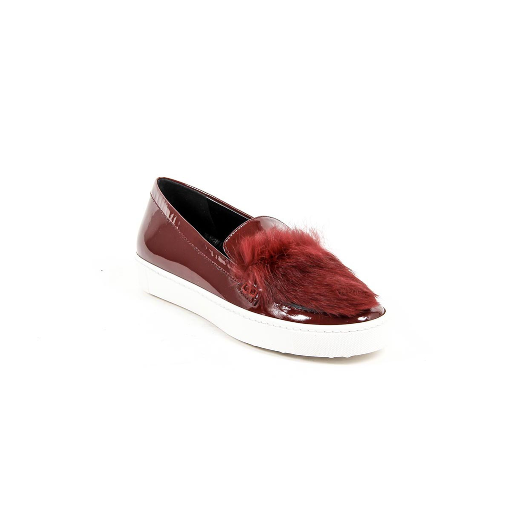 V 1969 Italia Zapatillas sin cordones para mujer 312095 VER BORDEAUX-PELO BORDEAUX