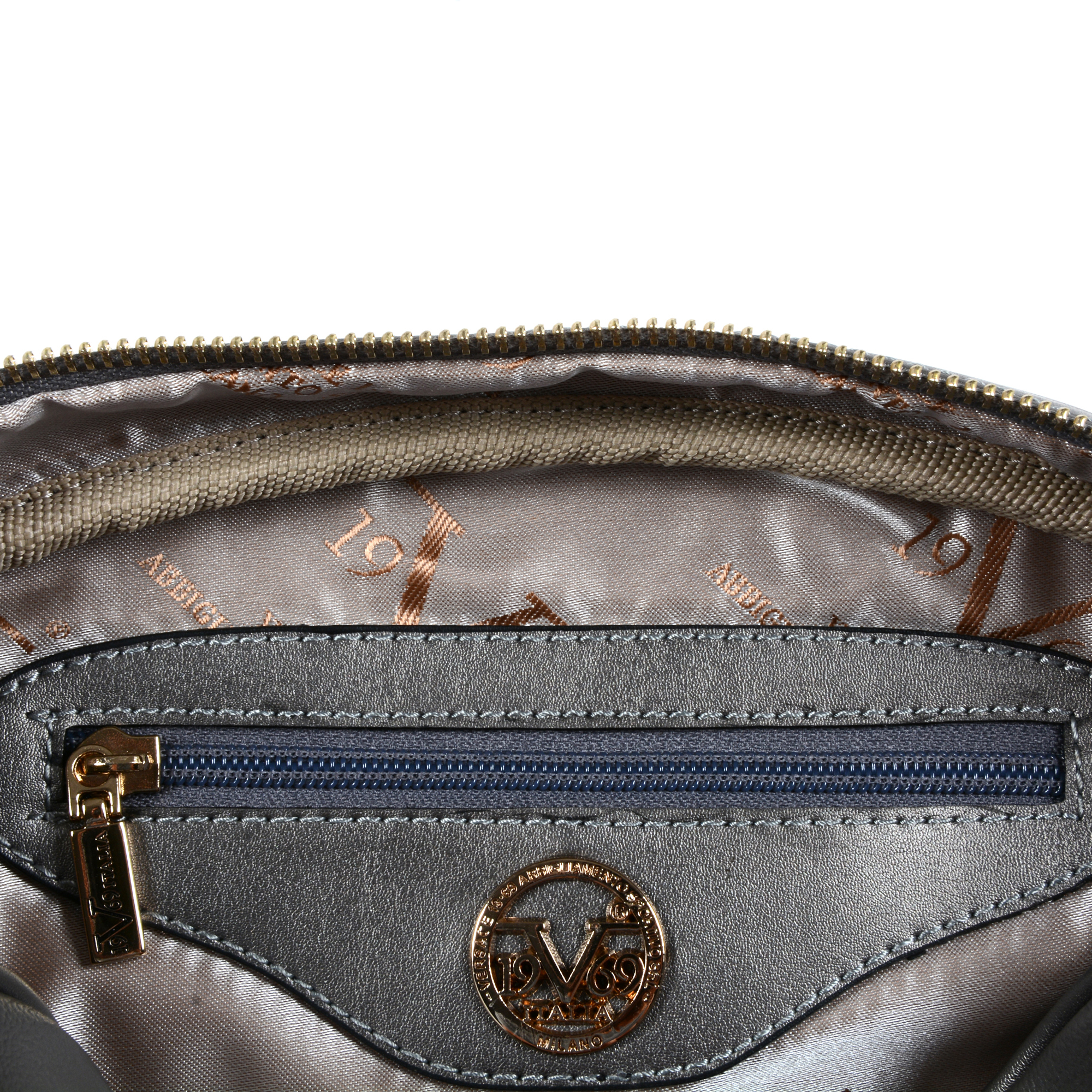 V 1969 Italia Womens Handbag Silver MALTA