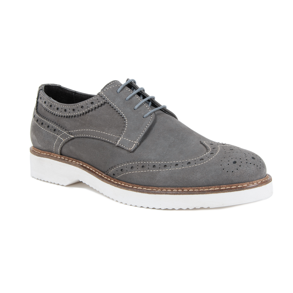 V 1969 Italia Zapato brogue para hombre gris HARRY 5141 NABUK VAR 7