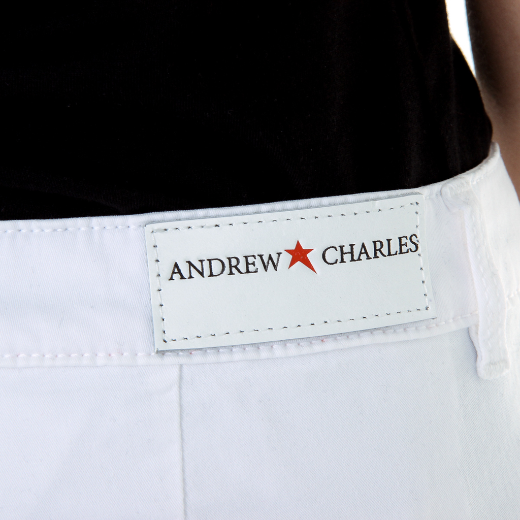 Pantalones cortos Andrew Charles para mujer, color blanco, SAFIA