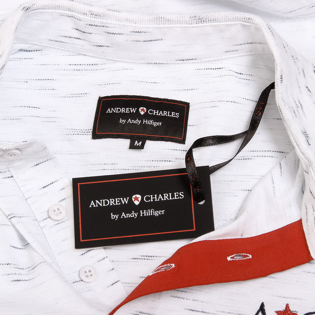 Andrew Charles Mens Polo Short Sleeves White RYAN