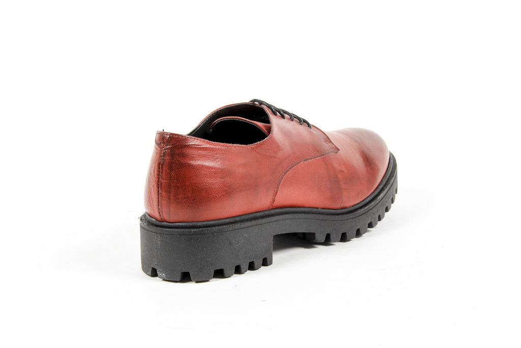 V 1969 Italia Zapato con cordones para mujer C01 VITELLO ROSSO