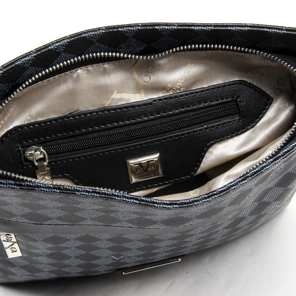 Bolso de hombro para hombre V 1969 Italia V1969017 GRIS NEGRO
