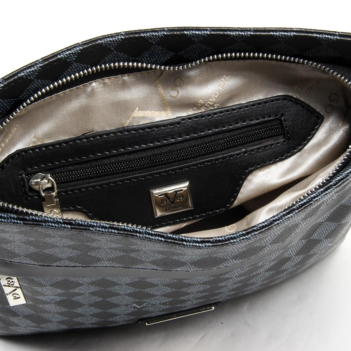 Bolso de hombro para hombre V 1969 Italia V1969017 GRIS NEGRO