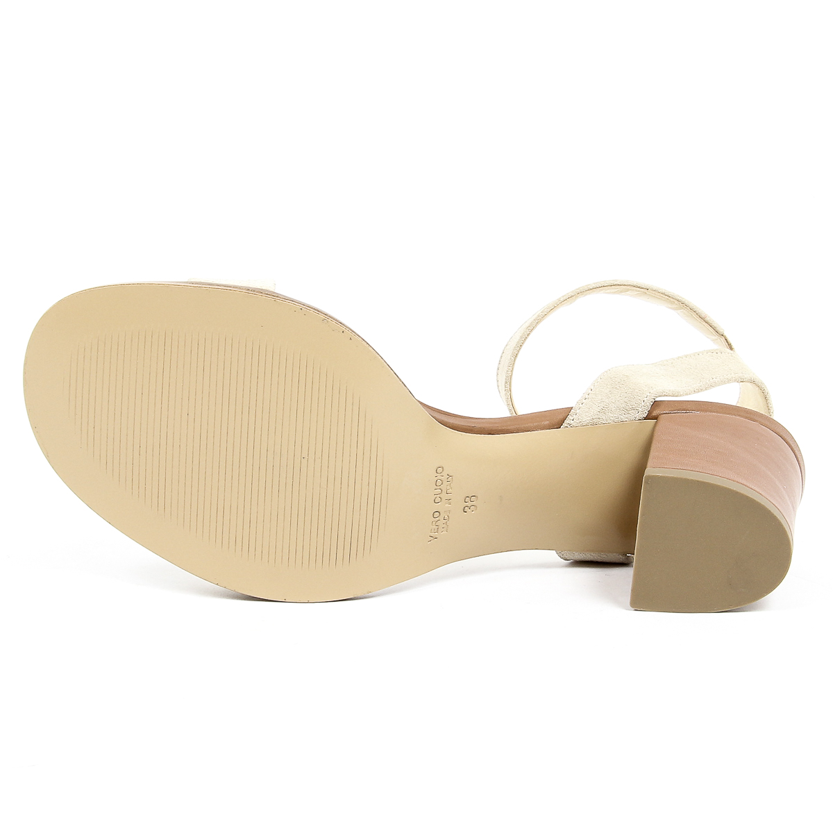 V 1969 Italia Sandalia de tira al tobillo para mujer Beige ANNA