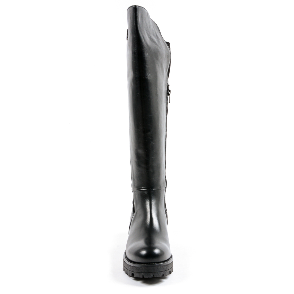 Andrew Charles Womens High Boot Black PAT