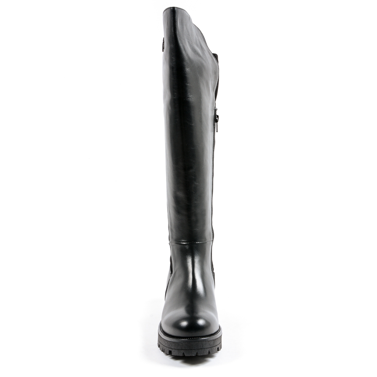 Andrew Charles Womens High Boot Black PAT