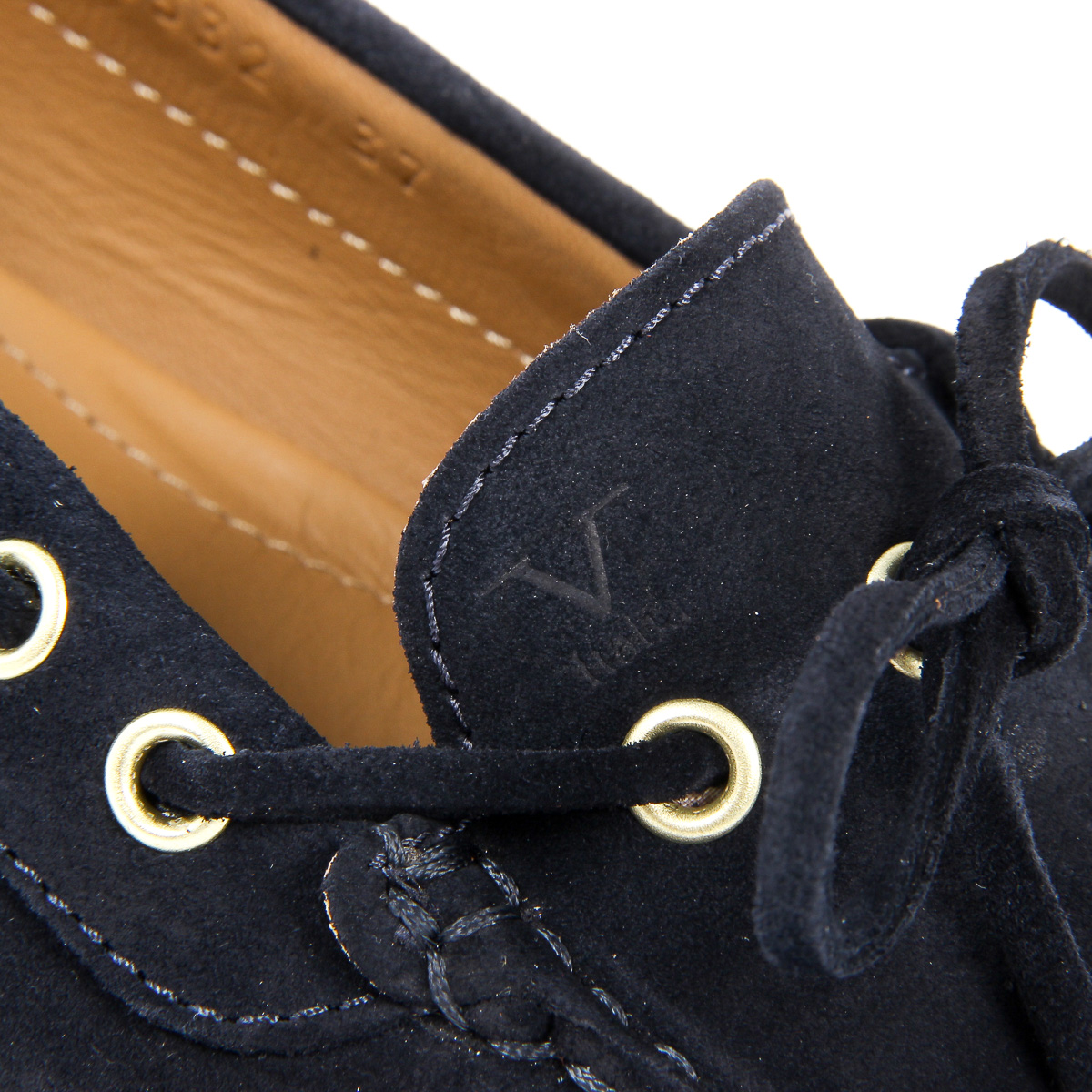 Mocasines V 1969 Italia para mujer, color azul oscuro, PISA