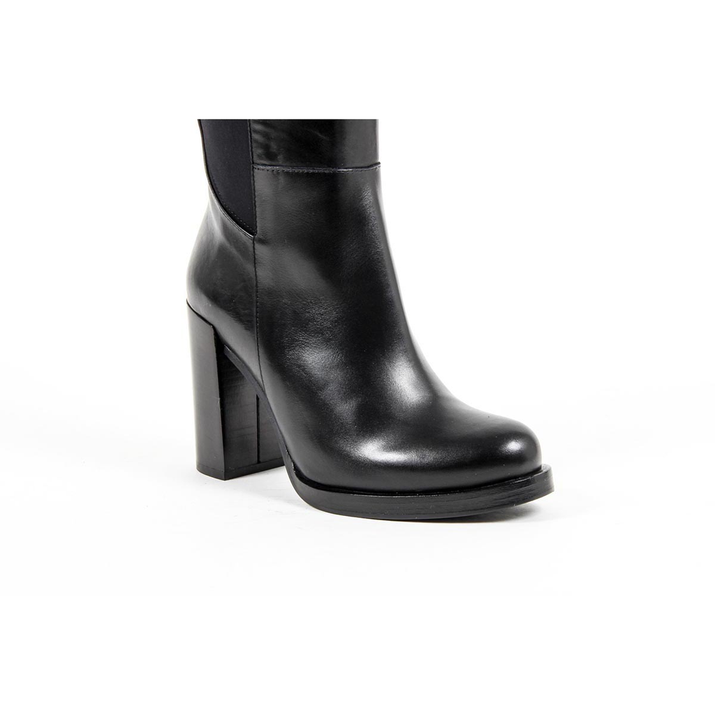 Bota alta Mujer V 1969 Italia B2406 VITELLO NERO LICRA NERO
