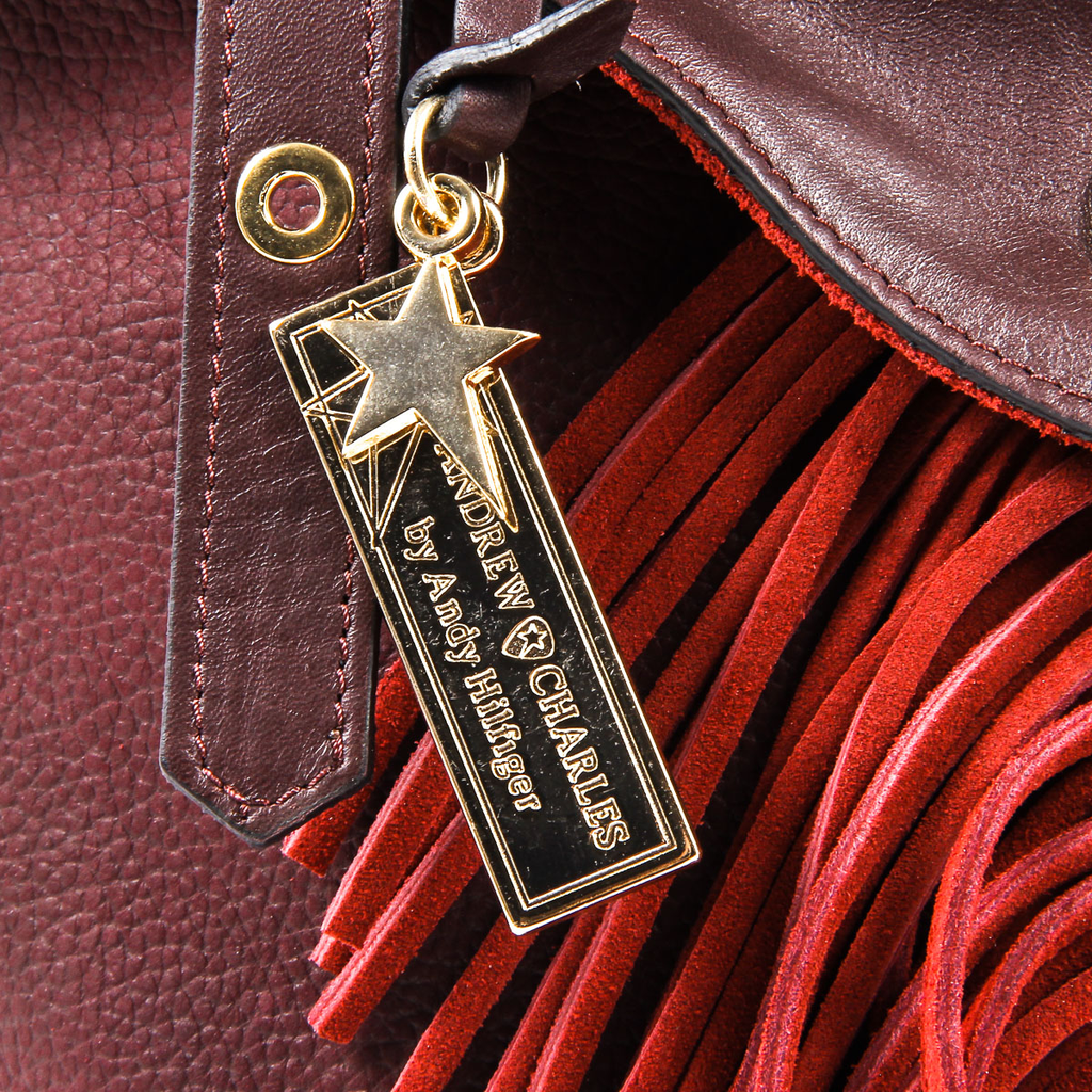 Bolso de mano para mujer Andrew Charles Burdeos LUCY