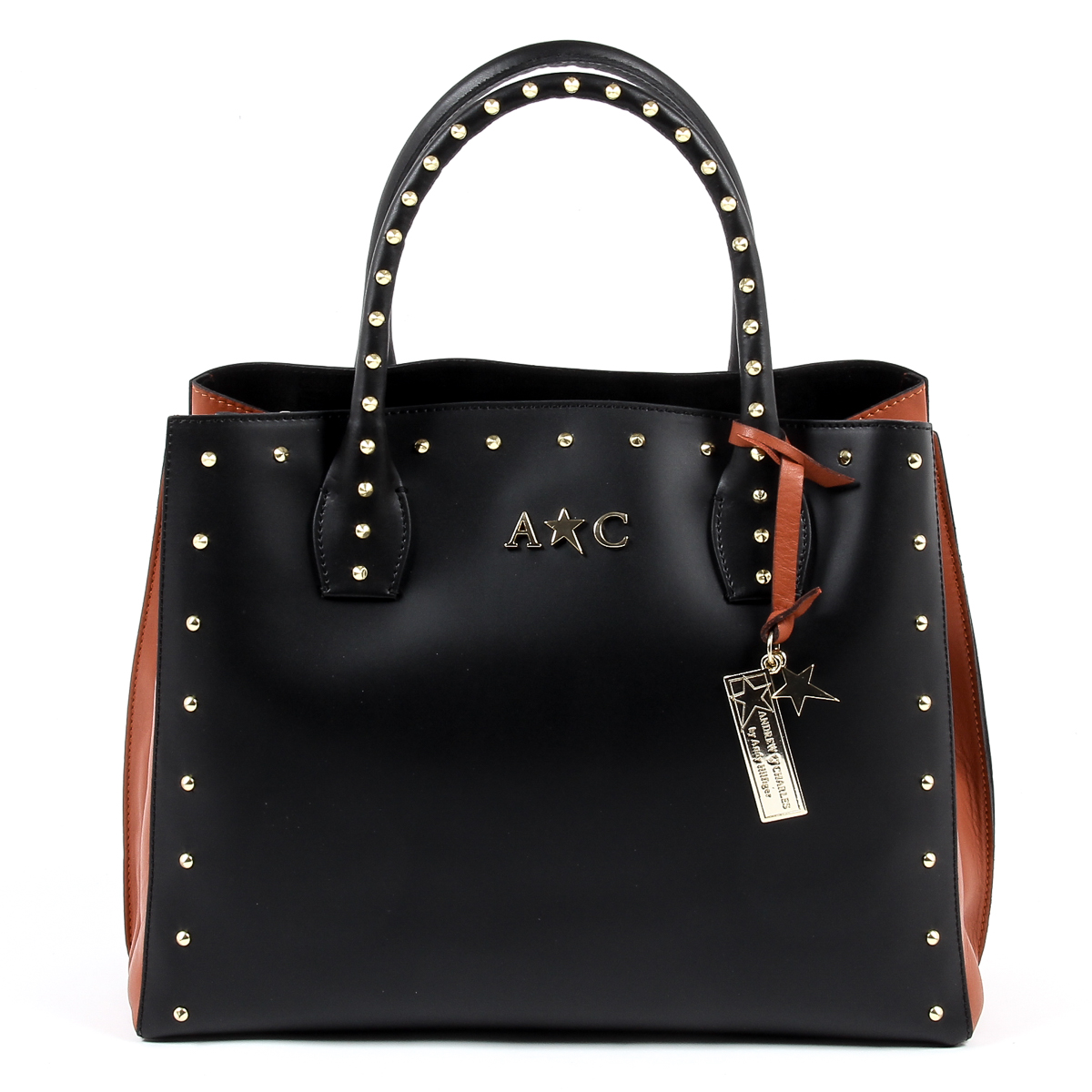 Andrew Charles Womens Handbag Black NELLY