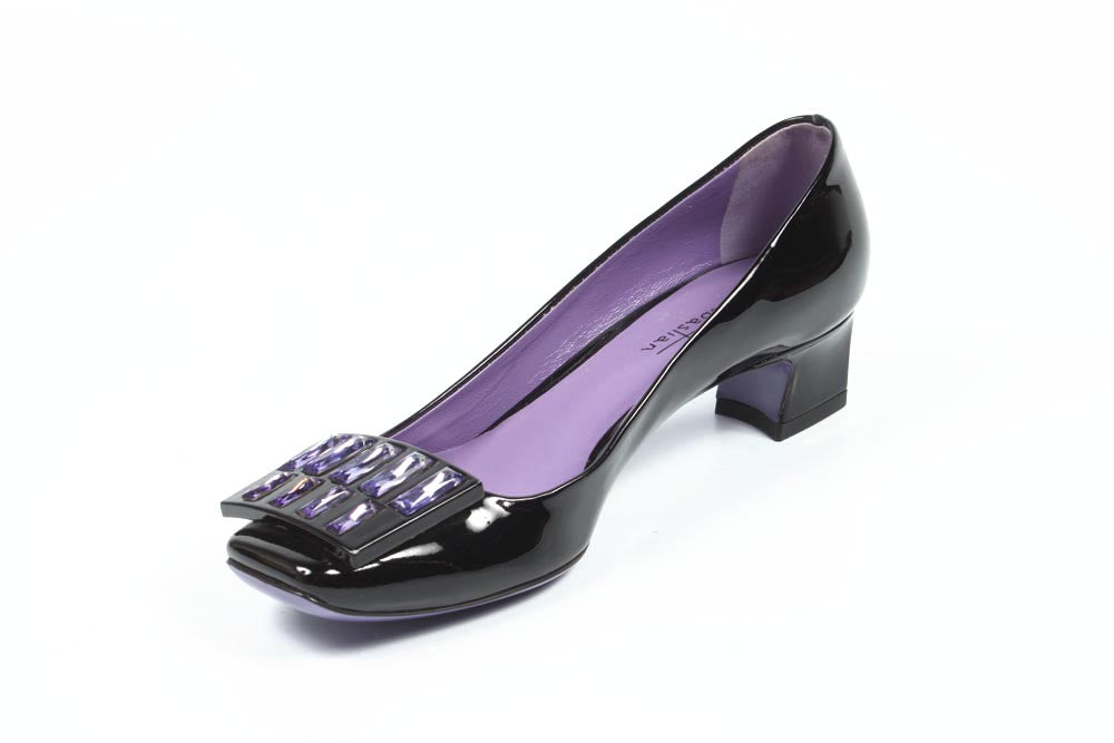 Bailarina de mujer Sebastian Milano S3526VGP VERN NERA+STRASS VIOLETTO