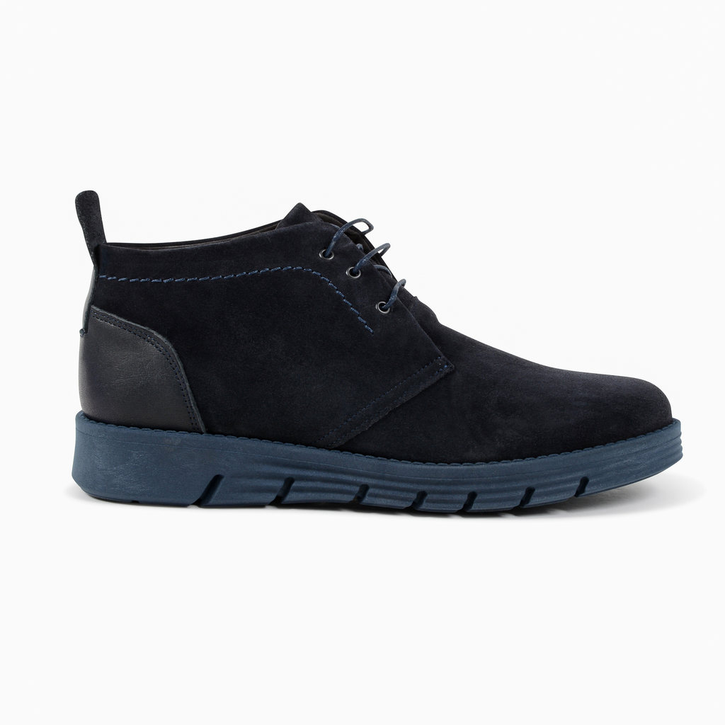 19V69 Italia Botín para hombre Azul 930 CAMOSCIO AZUL