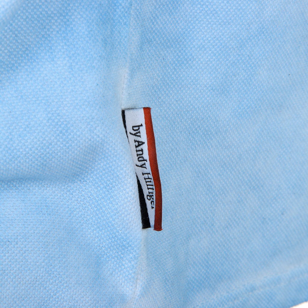 Polo Andrew Charles para hombre de manga corta azul claro SIMBA
