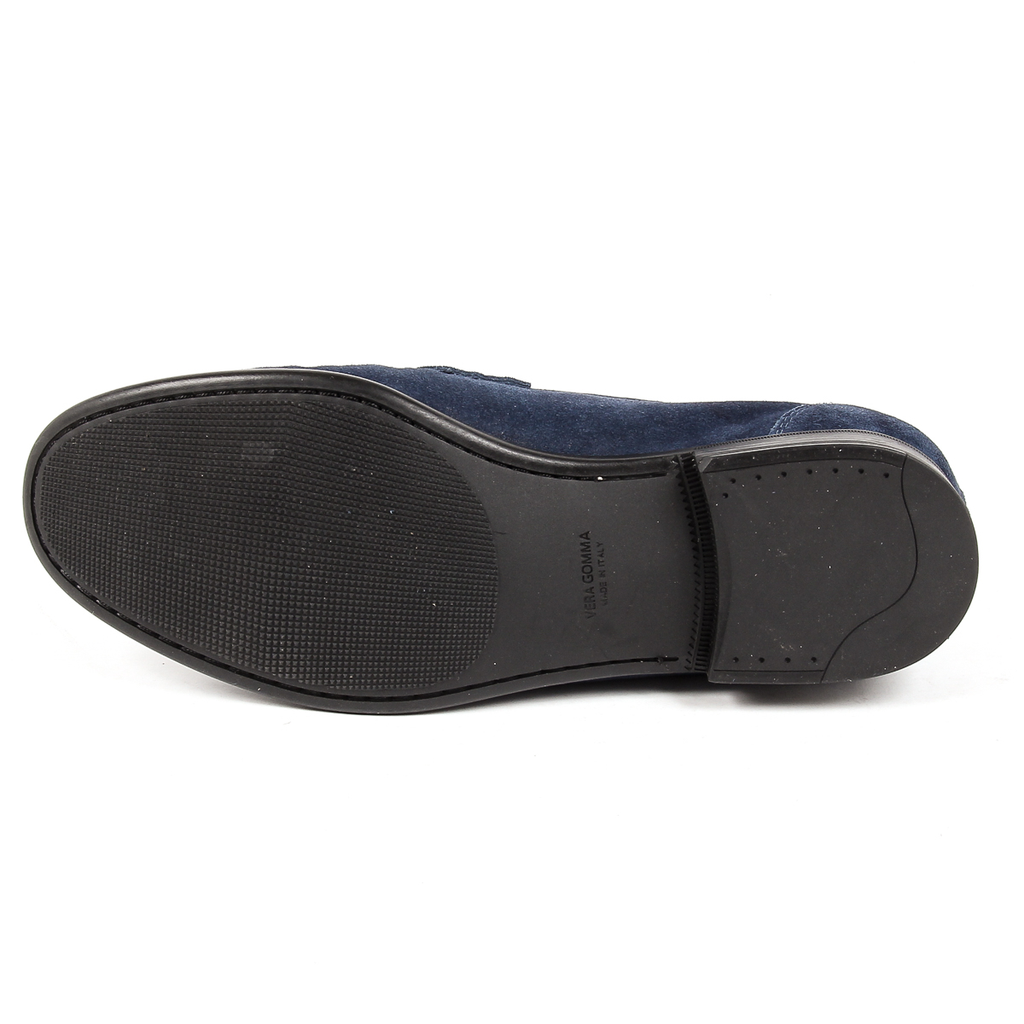 Mocasín V 1969 Italia para hombre azul LEONARDO